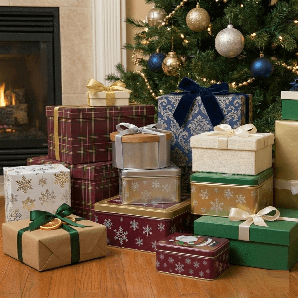 christmas boxes - greenprints