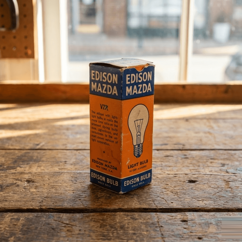Light Bulb Boxes - Green Prints